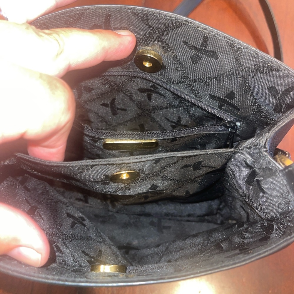 Vintage Paloma Picasso Black Leather Shoulder Bag - Picture 5 of 12